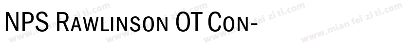 NPS Rawlinson OT Con字体转换